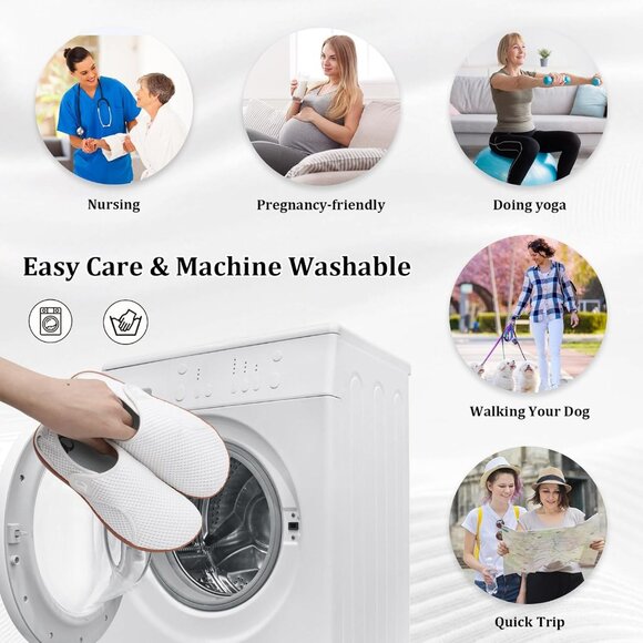 Womens Walking Shoes Comfortable Wide Diabetic Shoes Adjustable Zero Drop Edema - Picture 6 of 7